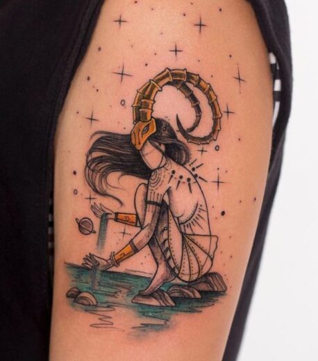 Tatouage signe astrologique capricorne 30 idées et inspirations