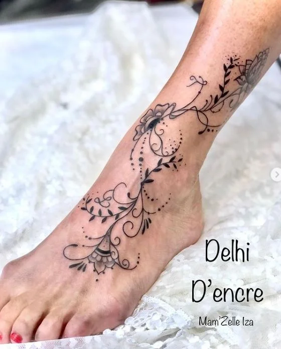 Tatouage pieds femme les 100 meilleures id es tendance