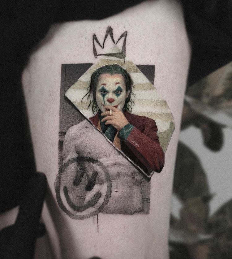 Tatouage Joker Et Roi David 