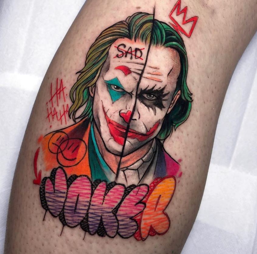 Tatouage Joker Et Son Air Sérieux 