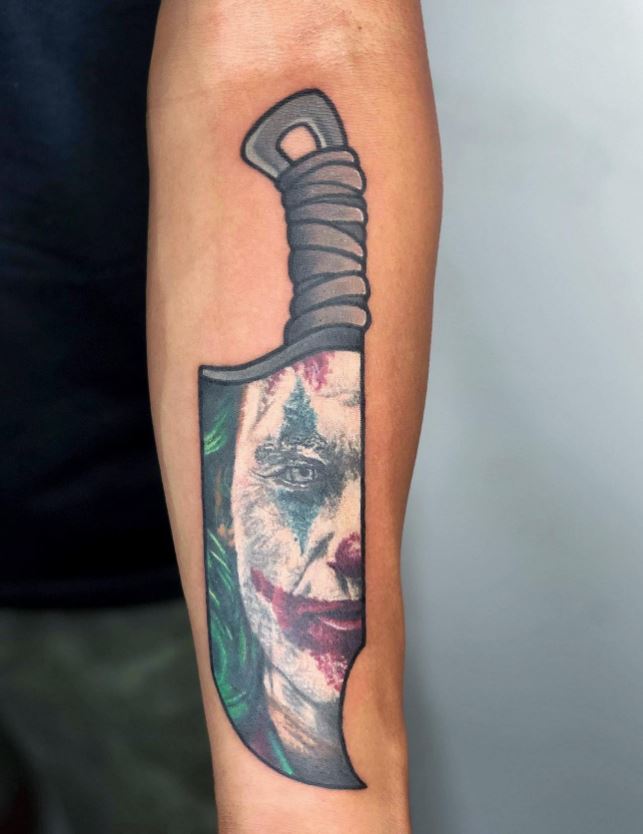 Tatouage Couteau Du Joker 