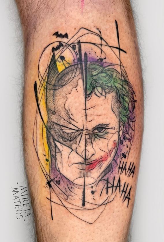 Tatouage Joker Et Batman 