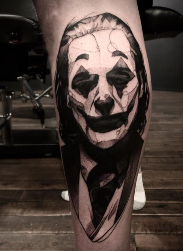 Tatouage Joker Géométrique 