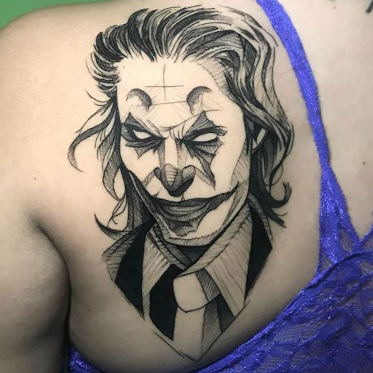 Tatouage Joker Graphique 