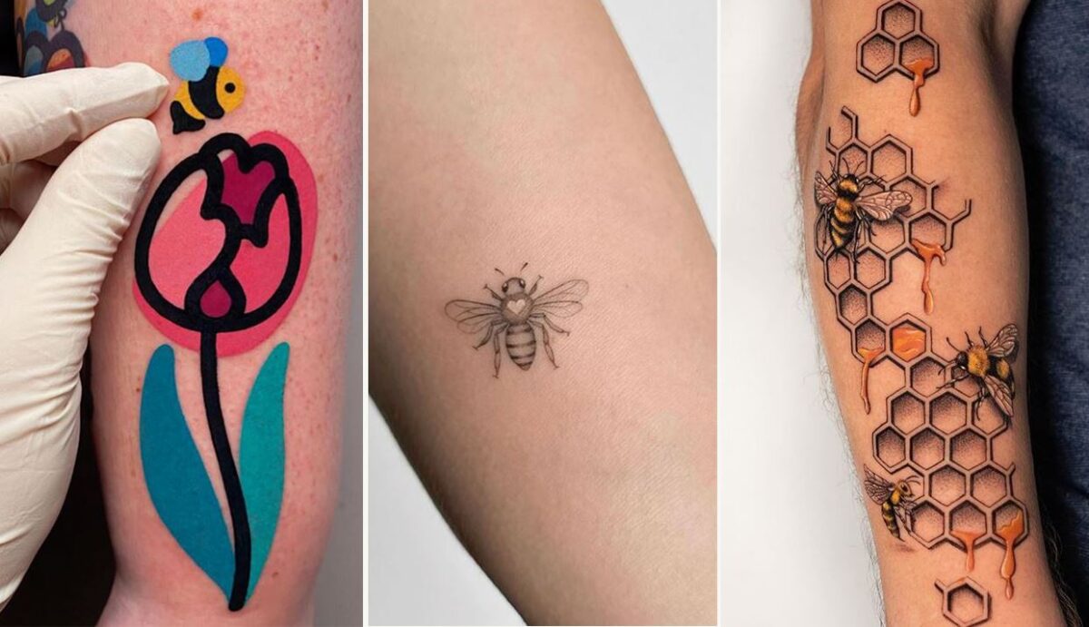 Tatouage abeille : les 30 plus beaux modèles et significations