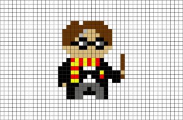 Pixel Art Harry Potter Facile