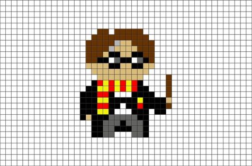 Pixel Art Harry Potter Facile