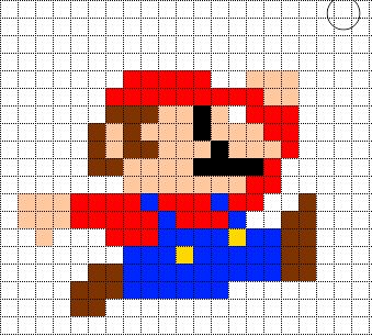 Pixel Art Mario Qui Saute Facile 