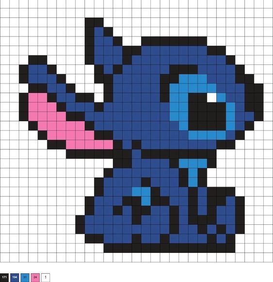 Pixel Art Stitch Facile 