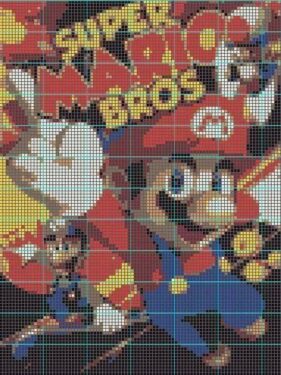 Pixel Art Super Mario Bros Difficile 