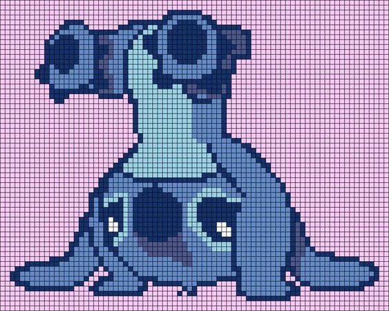 Pixel Art Stitch Acrobate 