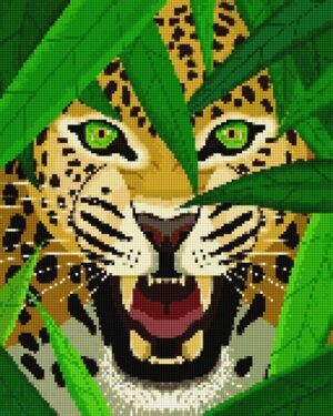 Pixel Art Léopard Et Jungle 