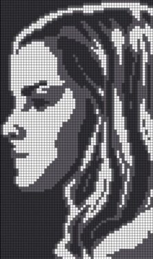 Pixel Art Hermione Détaillé 