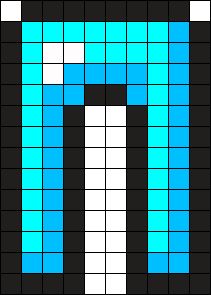 Pixel Art Jambière De Diamant Minecraft