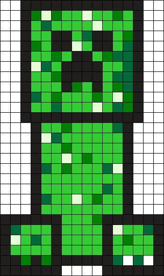 Pixel Art Creeper Facile