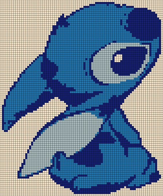 Pixel Art Stitch Assis Mignon 