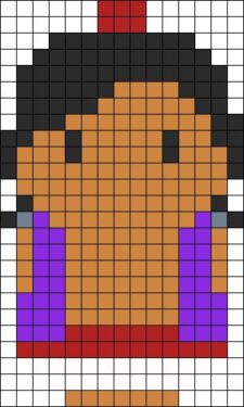 Pixel Art Aladdin Facile 