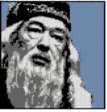 Pixel Art Dumbledore Détaillé 