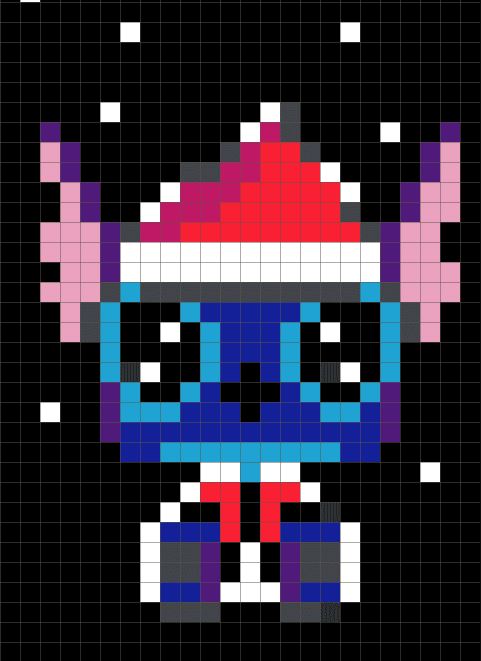 Pixel Art Stitch Noel 