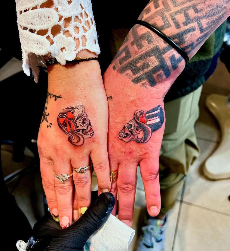 Tatouage Tête De Mort Pour Couple 