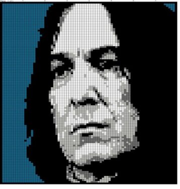 Pixel Art Severus Rogue Détaillé 