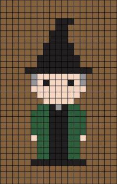 Pixel Art Mc Gonagall Facile 