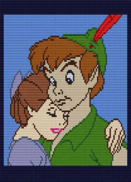 Pixel Art Peter Pan Et Wendy 