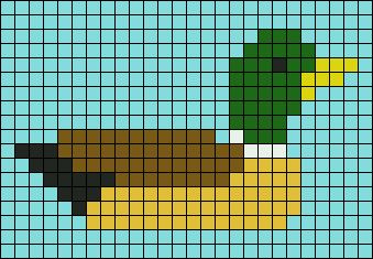 Pixel Art Canard Facile
