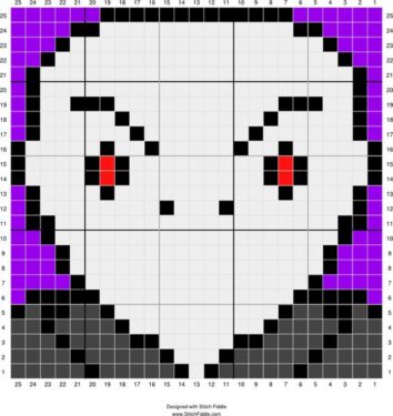 Pixel Art Voldemort Facile 