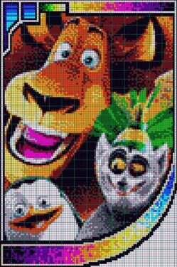 Pixel Art Madagascar 