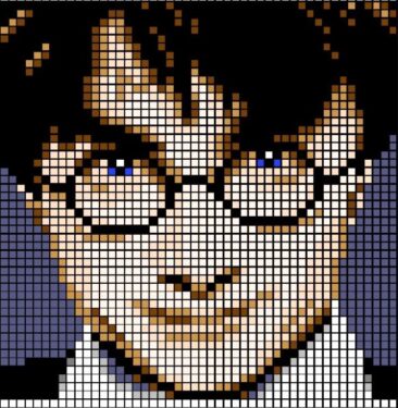 Pixel Art Harry Potter Détaillé 