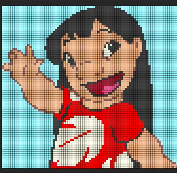 Pixel Art Lilo Détaillé 