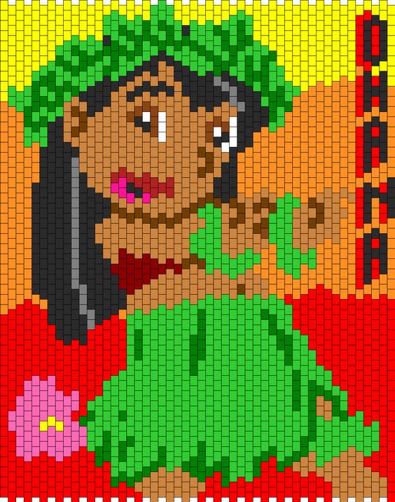 Pixel Art Lilo Qui Danse 