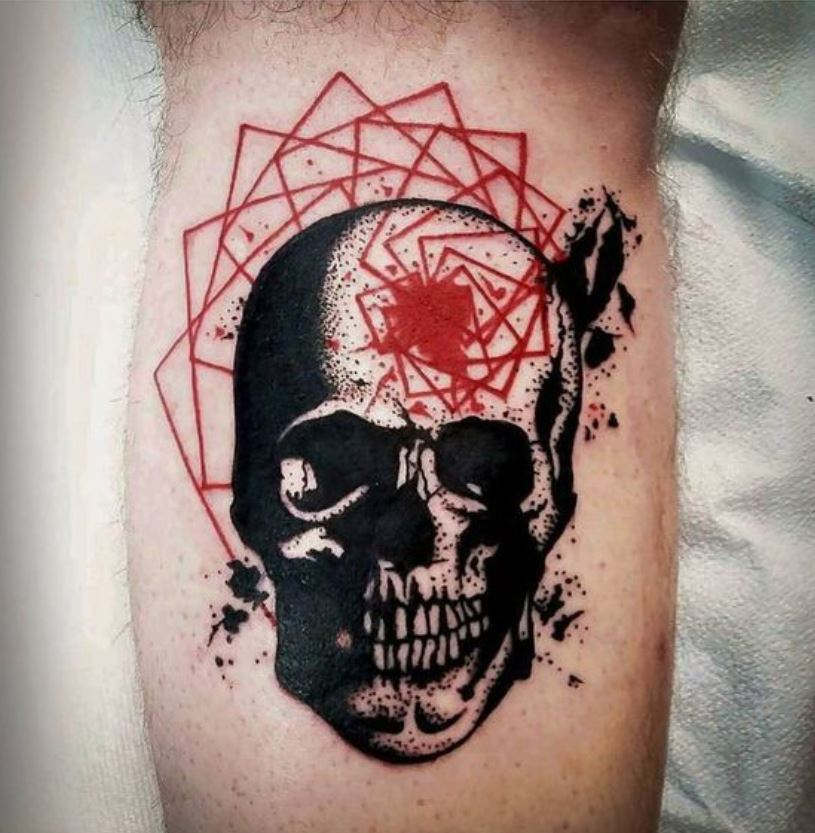 Tatouage Tête De Mort Trash Polka 