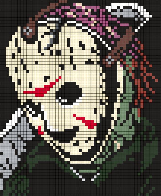 Pixel Art Jason Voorhees 