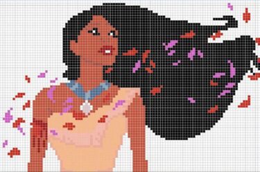 Pixel Art Pocahontas 