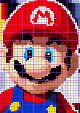 Pixel Art Mario Difficile 