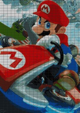 Pixel Art Mario Kart Difficile 