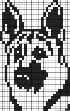 Pixel Art Berger Allemand 