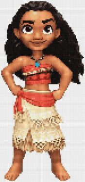 Pixel Art Vaiana Détaillé 