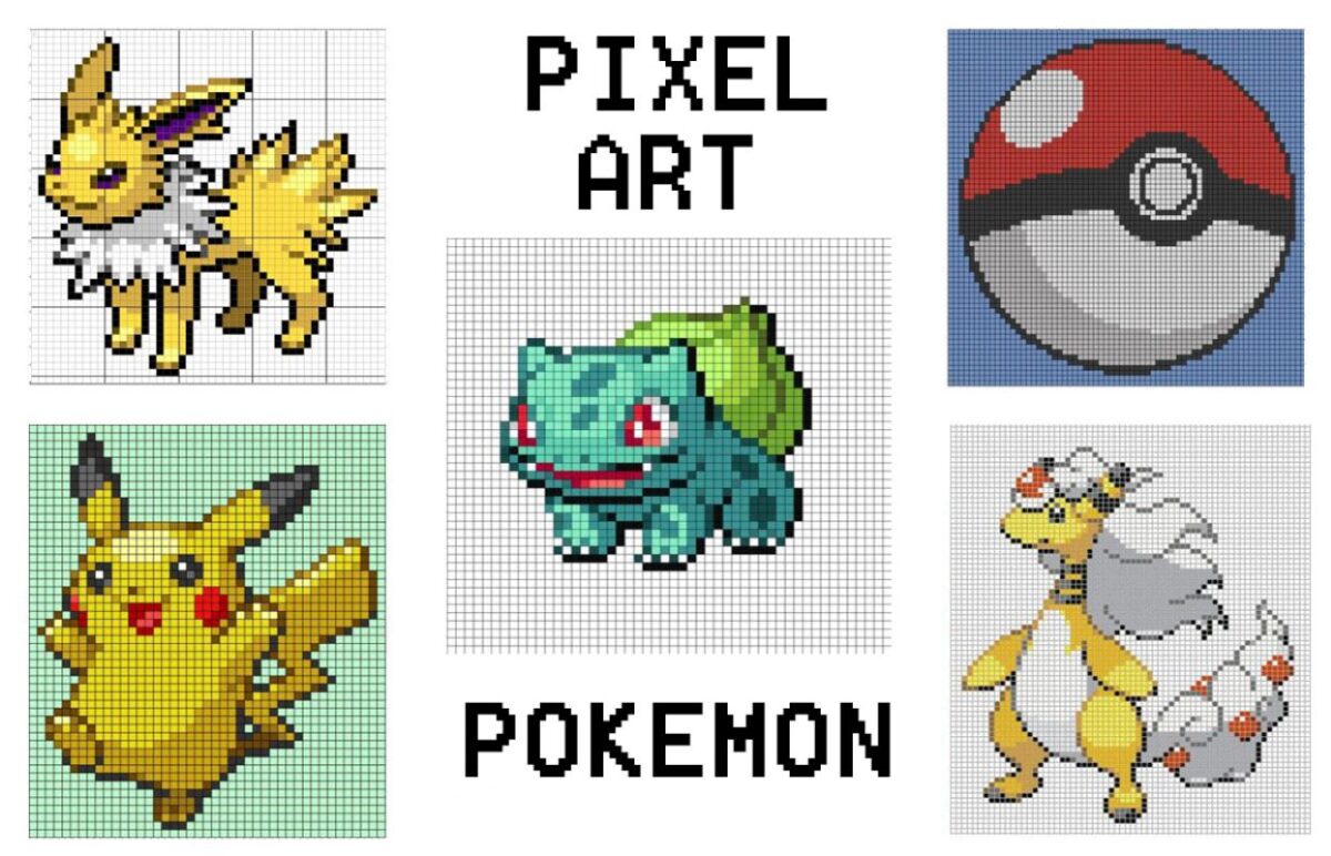 Illustration Pixel Art Pokemon
