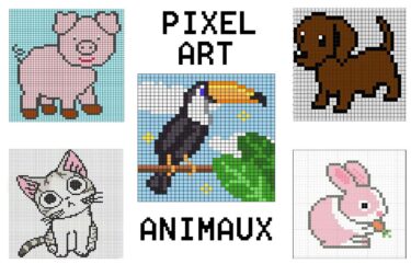 Pixel Art Animaux Illustrations