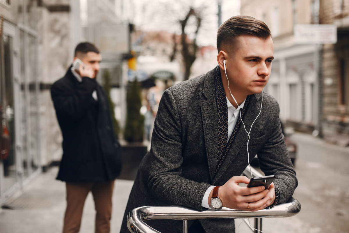 Two Businessmen Working With A Phone 2023 11 27 04 50 04 Utc