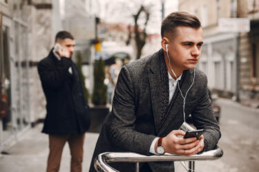 Two Businessmen Working With A Phone 2023 11 27 04 50 04 Utc