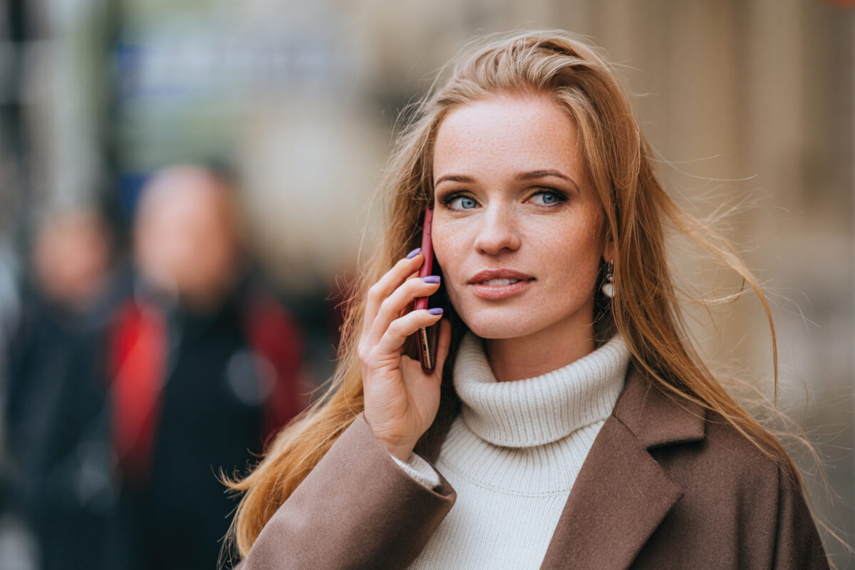 Redhead Young Attractive Woman In Sweater And Coat 2023 12 15 01 58 06 Utc