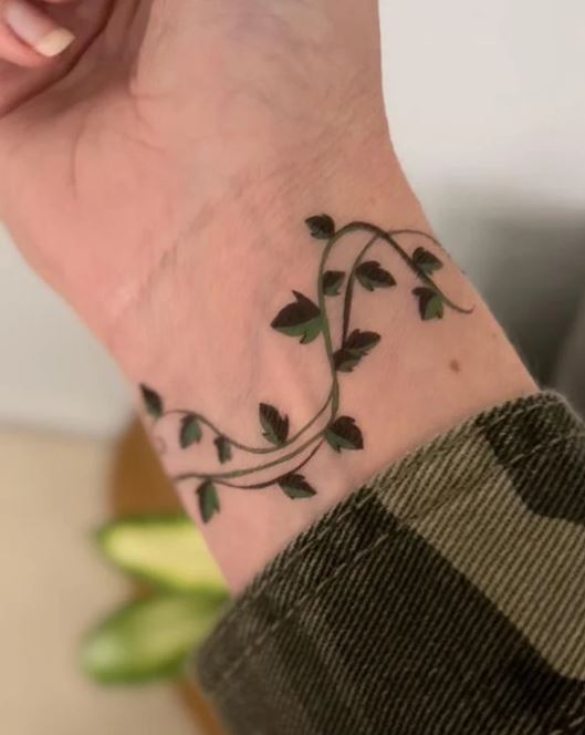 Tatouage Bracelet Feuilles De Lierre