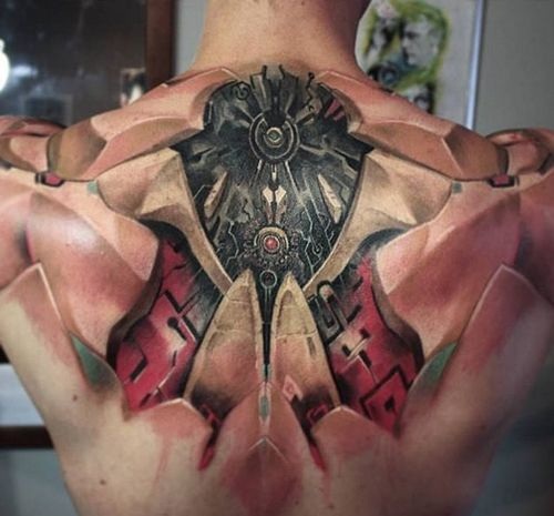 Tatouage Moteur Biomécanique Et Armiure 