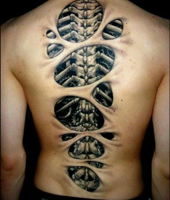 Tatouage Colonne Vertébrale Biomécanique 