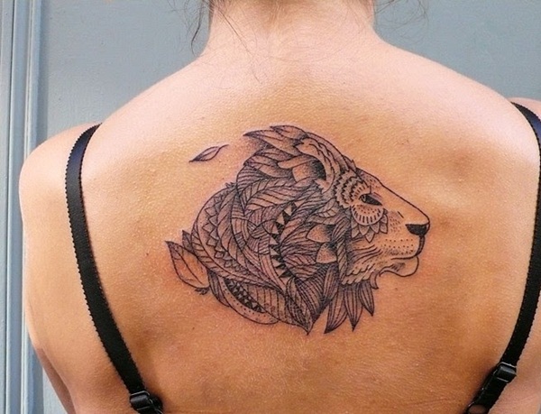 Tatouage Lion Graphique 