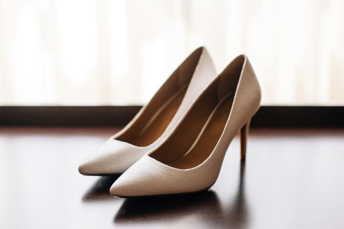 Pair Of Women's Brown Pointed Toe Pumps